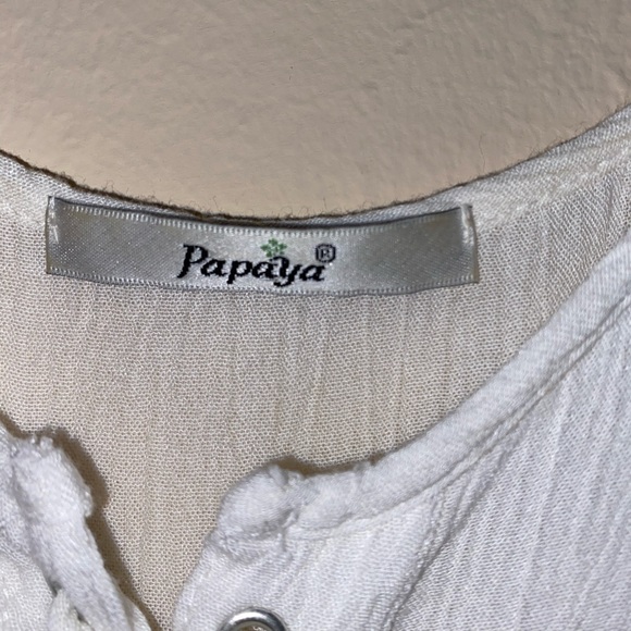 Papaya Babydoll Tie-Up Tank Top Size S/M - Picture 3 of 3